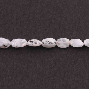 1 Long Strand White  Labradorite Smooth Briolettes - Oval Briolettes -10mmx8mm-13mmx8mm 13  Inches BR1065 - Tucson Beads
