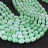 1 Strand Green Opal Smooth Tumble Shape Beads,  Plain Nuggets Gemstone Beads 11mmx9mm-14mmx9mm 13 Inches BR02828