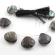 1 Strand Labradorite Faceted Briolettes -Heart Shape  Briolettes  -22mmx25mm- 32mmx28mm - 9.5 Inches BR01288 - Tucson Beads