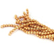 4 Strands Gold Plated Designer Copper Ball Beads, Casting Copper Beads, Jewelry Making Supplies  5mm-6mm 8 inches GPC579 - Tucson Beads