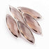 5 Pcs Smoky Quartz Faceted 925 Sterling Silver Marquise  Shape Double  Bail Connector 41mmx13mm- SS678
