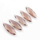 5 Pcs Smoky Quartz Faceted 925 Sterling Silver Marquise  Shape Double  Bail Connector 41mmx13mm- SS678 - Tucson Beads