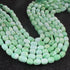 1 Strand Green Opal Smooth Tumble Shape Beads,  Plain Nuggets Gemstone Beads 9mmx10mm-14mmx9mm 13 Inches BR02838