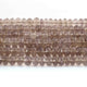 1 Strand Smoky Quartz  Faceted Rondelles - Rondelles Shape Beads - 7mm-11mm - 8.5 Inches BR02136 - Tucson Beads