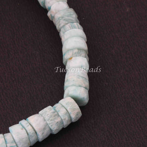 1 Strand Amazonite Faceted Wheel Briolettes  - Faceted Briolettes 9mm 8 Inches long BR678 - Tucson Beads