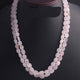 360 Carats 2 Strands Of Genuine Rose Quartz Necklace - Faceted Oval Beads - Rare & Natural Necklace - Stunning Elegant Necklace SPB0234 - Tucson Beads