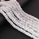 1  Long Strand White Rainbow Moonstone Faceted Rondelles  - Moonstone rondelles - 6mm-12mm - 8 Inches BR02140 - Tucson Beads
