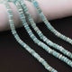 1 Strand Amazonite Faceted Briolettes  -Roundelles Round Shape Beads Briolettes  4mm - 14  Inches BR3279 - Tucson Beads