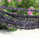 1 Strand Iolite Smooth Heishi Beads - Square Flat Thin Beads 3mm-5mm 16 Inches BR550 - Tucson Beads