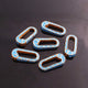 1 Pc Sky Blue Color Designer Enamel Brass Carabiner - Enamel Lock 26mmx11mm CB088 - Tucson Beads