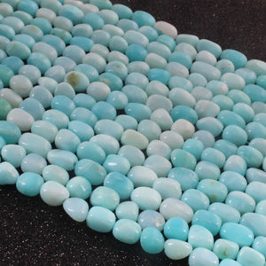 1 Strand Peru  Opal Smooth Tumble Shape Beads,  Plain Nuggets Gemstone Beads 9mmx8mm-14mmx8mm 13 Inches BR02844 - Tucson Beads