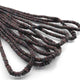 1 Long Strand Black Ethiopian Welo Opal Faceted Heishi Briolettes - Wheel Beads - 4mm-10mm - 16 Inches BR01300 - Tucson Beads