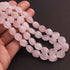 360 Carats 2 Strands Of Genuine Rose Quartz Necklace - Faceted Oval Beads - Rare & Natural Necklace - Stunning Elegant Necklace SPB0234