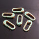 1 Pc Green Color Designer Enamel Brass Carabiner- Bakelite Lock 26mmx11mm CB092 - Tucson Beads