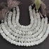 1  Strand Light Green Moonstone  Faceted Rondelles - Round Shape Rondelles - 8mm-11mm 8 Inches BR02141