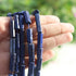 1 Long Strand Lapis Faceted Briolettes - Tube Shape  Briolettes -44mm-6mm - 14 Inches BR520
