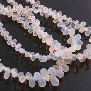 1 Strand Natural Ethiopian Opal Smooth Tear Drop Briolettes - Welo Opal Tear Drop Shape Beads 3mmx4mm-13mmx6mm - 16 Inch BR01304 - Tucson Beads