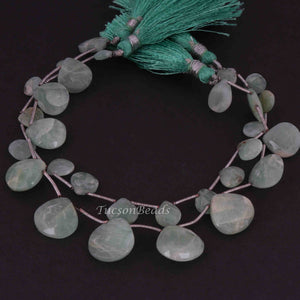 1  Strand Amazonite Faceted Briolettes  -Pear Shape  Briolettes  7mm-15mm -8 Inches BR3419 - Tucson Beads