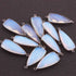 6 Pcs Ice Quartz Faceted Oxidized Sterling Silver Dagger Shape Connector 34mmx13mm- SS244