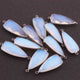 5 Pcs Ice Quartz Faceted Oxidized Sterling Silver Dagger Shape Connector 34mmx13mm- SS244 - Tucson Beads