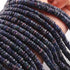 1 Long Strand  Black Ethiopian Welo Opal Faceted Heishi Briolettes - Wheel Beads - 4mm-11mm - 16 Inches BR01299