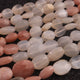 1 Strand Natural Multi Moon Stone Faceted Oval Shape Briolettes- Gemstone Faceted  Beads -10mm-8mm-13mmx9mm 12 Inch BR02821 - Tucson Beads