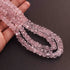 440 Carats 2 Strands Genuine Rose Quartz Carved Watermelon Beads, Pumpkin Beads Necklace - Kharbuja Shape Beads - Jewelry DIY Necklace SPB0203