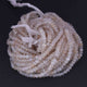 1 Long Strand White Silverite Faceted Rondelles  - Gemstone Rondelles -6mm-15 Inches BR856 - Tucson Beads