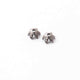 1 Pc Pave Diamond Antique Finish Flower Half Cap Beads Over 925 Sterling Silver - Pave Jewelry Bead 6mm PDC323 - Tucson Beads