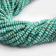 1 Long Strand AAA Quality Natural Arizona Turquoise Faceted Rondelle - Arizona Turquoise Rondelle Beads 3mm 13 Inches BR1665 - Tucson Beads
