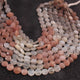 1 Strand Natural Multi Moon Stone Faceted Coin Briolettes- Gemstone Faceted  Beads -9mm-10mm- 12 Inch BR02817 - Tucson Beads