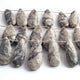1  Long Strand Shaded Grey Jasper Faceted Briolettes - Pear Shape Briolettes -38mmx16mm-30mm19x11mm- 9Inches BR01561 - Tucson Beads