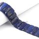 1 Strand Lapis Fancy Chicklet shape Beads - Lapis Faceted Rectangle Beads 21mmx10mm 7.5 Inches BR2229 - Tucson Beads