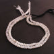 1 Strand White Rainbow Moonstone  Faceted Rondelles - Rondelles Beads 5mm-6mm 10 Inches BR264 - Tucson Beads