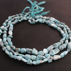 1 Strand Larimar Faceted Briolettes  - Nuggets Shape Briolettes - 5mmx6mm-16mmx9mm 16 inch BR272 - Tucson Beads