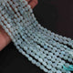 1 Long Strand Aqua Chalcedony  Smooth Briolettes -Oval Shape Briolettes - 7mmx6mm-9mmx7mm - 12.5 Inches BR02147 - Tucson Beads
