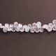 1  Strand White Rainbow Moonstone Faceted  Briolettes - Pear Shape 7mmx5mm -10mmx6mm-10 Inches BR1174 - Tucson Beads