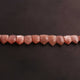1 Strand Peach Moonstone Faceted Briolettes - Fancy Shape Briolettes- 13mmX11mm-18mmx12mm 10 Inch BR273 - Tucson Beads