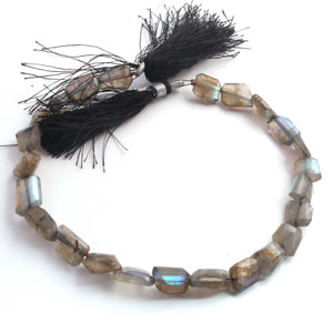 1 Strand  Labradorite Faceted Briolettes  - Nuggets Shape Briolettes 9mmx9mm-15mmx8mm 10 Inches BR275 - Tucson Beads