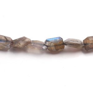 1 Strand  Labradorite Faceted Briolettes  - Nuggets Shape Briolettes 9mmx9mm-15mmx8mm 10 Inches BR275 - Tucson Beads