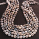 1 Strand Gray Moonstone Silver Coated Faceted Briolettes  - Heart Shape  Briolettes 10mm-11mm 15 Inches BR271 - Tucson Beads