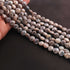 1 Strand Gray Moonstone Silver Coated Faceted Briolettes  - Heart Shape  Briolettes 10mm-11mm 15 Inches BR271