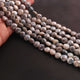 1 Strand Gray Moonstone Silver Coated Faceted Briolettes  - Heart Shape  Briolettes 10mm-11mm 15 Inches BR271 - Tucson Beads