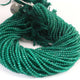 1 Long Strand Green Onyx Faceted Rondells -Gemstone Round Balls Beads 3mm-13 Inches RB0199 - Tucson Beads