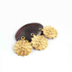 10 Pcs Beautiful Gold Flower Charm Pendant- 24k Matte Gold Plated Pendant - 29mmx23mm GPC1382 - Tucson Beads