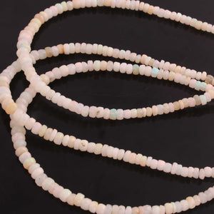 1 Long Strand Ethiopian Welo Opal Faceted Rondelles - Ethiopian Roundelles Beads 3mm-6mm 16 Inches BR03076 - Tucson Beads