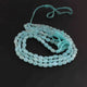 1 Long Strand Aqua Chalcedony  Smooth Briolettes -Oval Shape Briolettes - 7mmx6mm-9mmx7mm - 12.5 Inches BR0214 - Tucson Beads