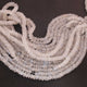 1 Strand White Rainbow MoonStone Faceted  Rondelles -  Roundle Beads- 6mm  - 16 Inches BR030 - Tucson Beads