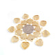 10 Pcs Beautiful Gold Heart Charm Pendant- 24k Matte Gold Plated Heart  Pendant  29mmx23mm GPC1386 - Tucson Beads