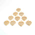 10 Pcs Beautiful Gold Heart Charm Pendant- 24k Matte Gold Plated Heart  Pendant  29mmx23mm GPC1386